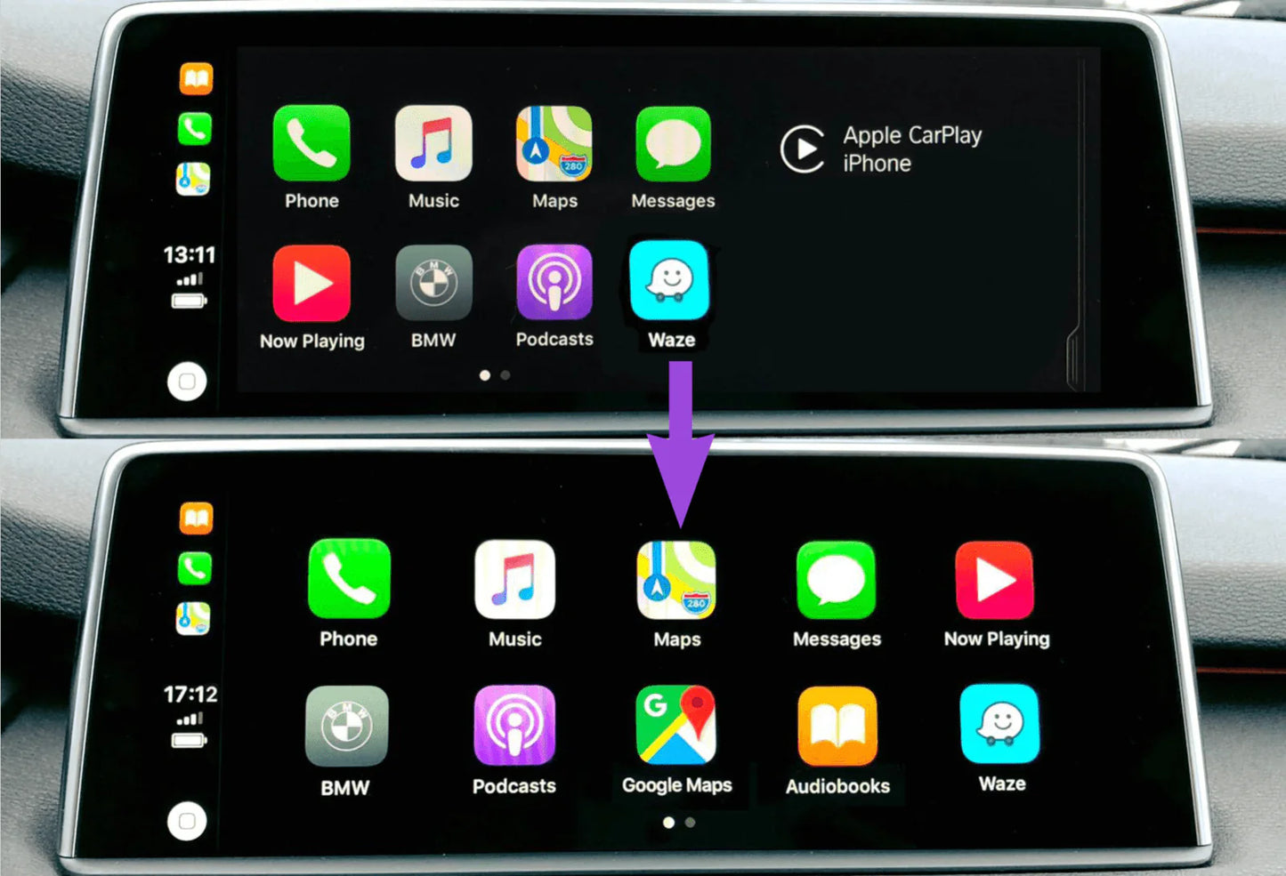 FULL software update (headunit flash) from ID4, ID5 to ID6 + Carplay FULLSCREEN for BMW MINI EVO headunits
