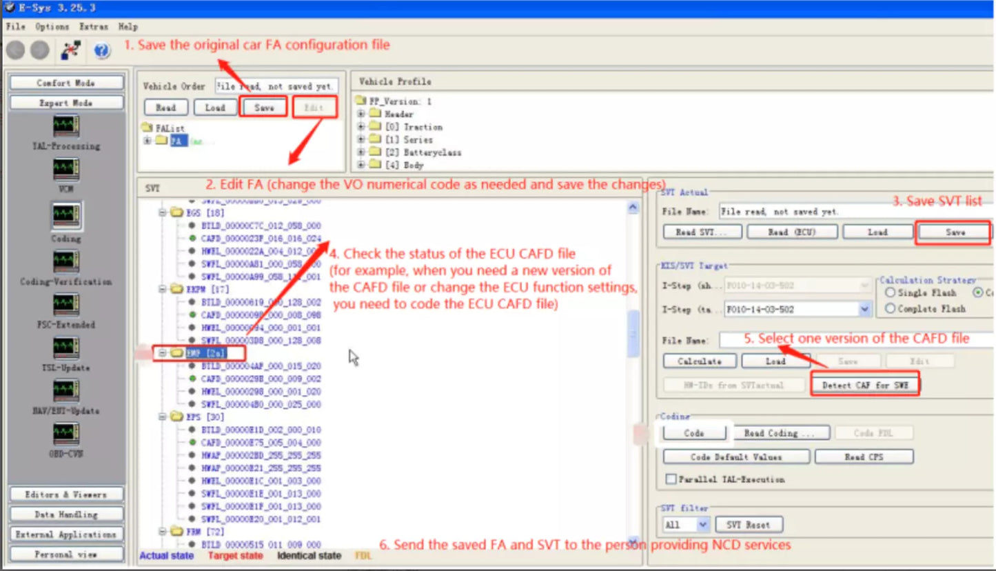 Secure coding NCD 2.0 with Modified FA for BMW Esys MINI U25 U11 U06 G05 G20 G26 I20 IX I4
