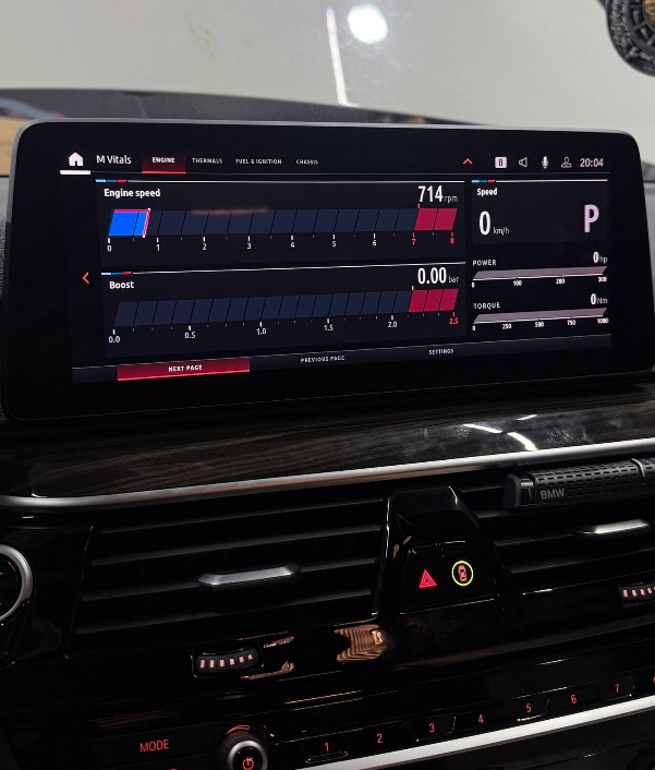 BMW MGU Custom Apps Idrive7 Idrive8 G series ID7 ID8 Fault Scanner Drag Timer