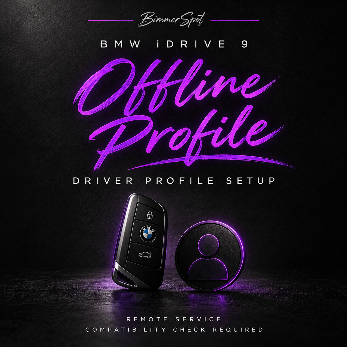 BMW iDrive 9 ID7 ID8 ID8.5 ID9 Offline Driver Profile Memory Remote Service