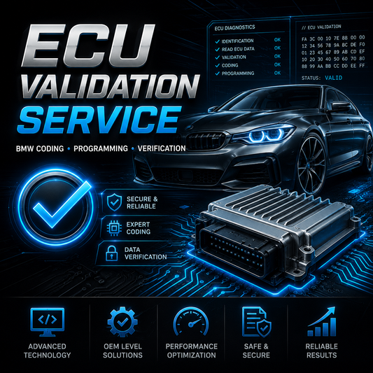 ECU Validation Service for BMW MGU, ATM2, Dkombi4, SRR, EPS, WAVE, RLM,EPS, HVS