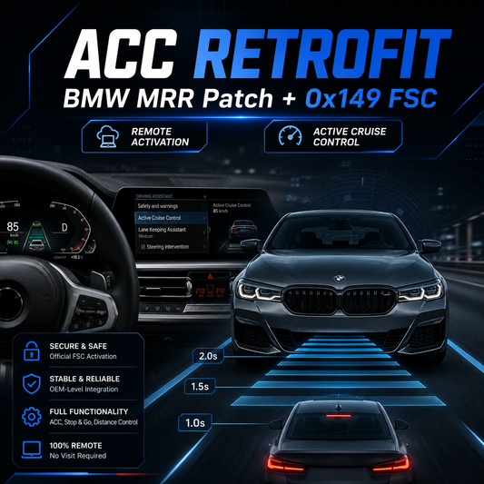 BMW MRR Patch - Active Cruise Control Activating Remote ACC Retrofit with 0x149 FSC
