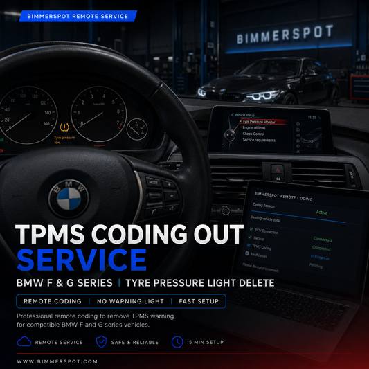 TPMS Coding Out Service | BMW F & G Series Tyre Pressure Light Delete