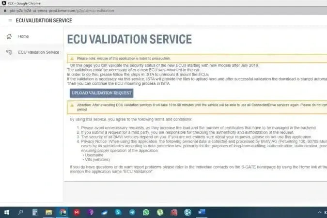 ECU Validation Service for BMW MGU, ATM2, Dkombi4, SRR, EPS, WAVE, RLM,EPS, HVS