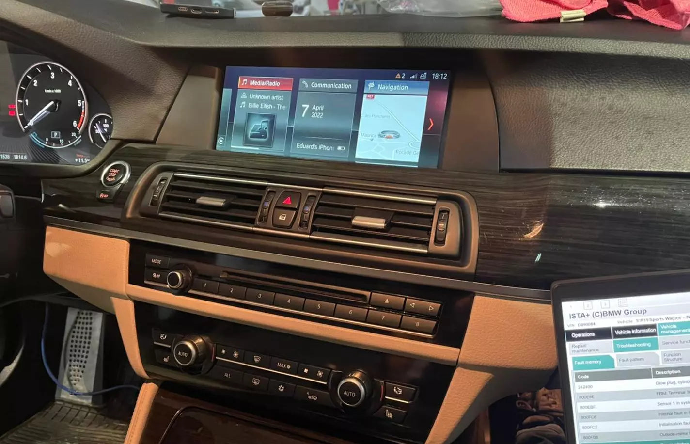 Fullscreen CarPlay Activation for BMW NBT Evo iDrive USB ENET PATCH ID5 ID6