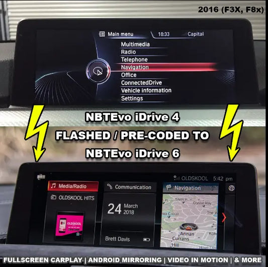 iDrive 4 to 6 Upgrade for BMW | Lifetime CarPlay + Maps ID6 ID4 ID5  | NBT Evo